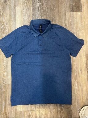 NWOT LULULEMON athletica Men's Indigo Blue Polo Shirt